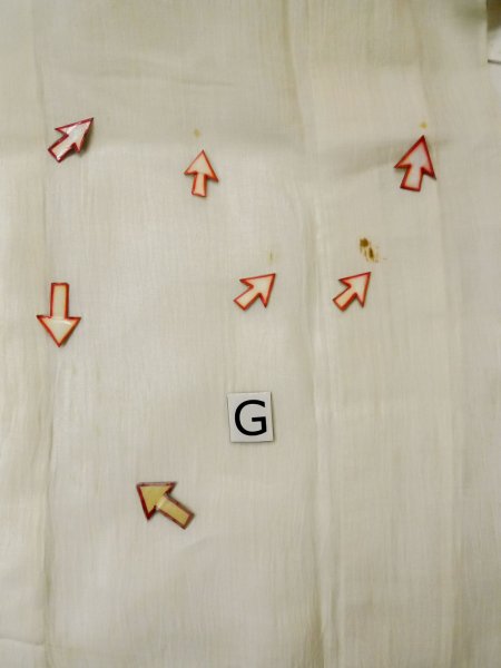 Photo17: L0406N Used Japanese women  Cream JUBAN undergarment / Linen.    (Grade D) (17)