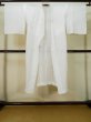 Photo1: L0406O Used Japanese women white JUBAN undergarment / Linen.    (Grade C) (1)