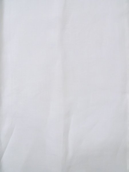 Photo4: L0406O Used Japanese women white JUBAN undergarment / Linen.    (Grade C) (4)