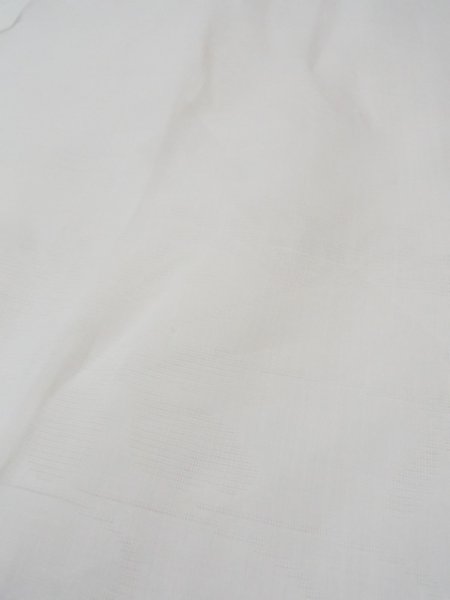 Photo9: L0406O Used Japanese women white JUBAN undergarment / Linen.    (Grade C) (9)