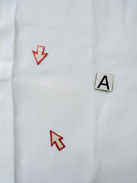 Photo13: L0406O Used Japanese women white JUBAN undergarment / Linen.    (Grade C) (13)