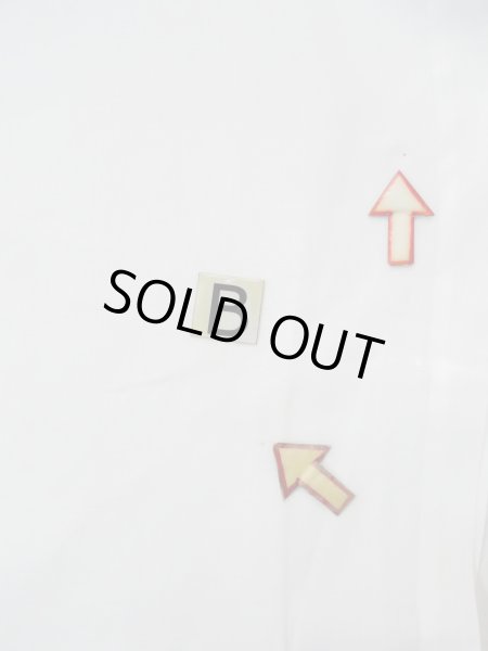 Photo14: L0406O Used Japanese women white JUBAN undergarment / Linen.    (Grade C) (14)