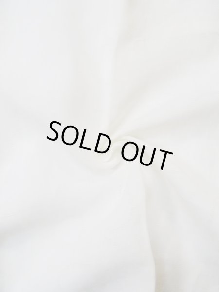 Photo12: L0406P Used Japanese women  white JUBAN undergarment / Linen.  There is a impression from use.  (Grade C) (12)