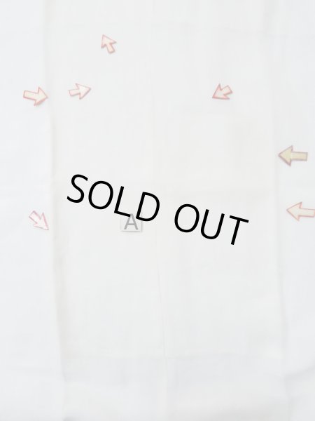 Photo15: L0406P Used Japanese women  white JUBAN undergarment / Linen.  There is a impression from use.  (Grade C) (15)