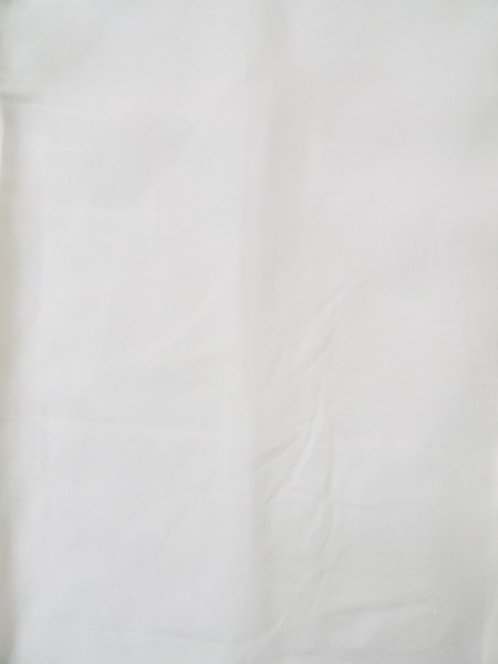 Photo3: L0406Q Used Japanese women  white JUBAN undergarment / Linen.    (Grade C) (3)