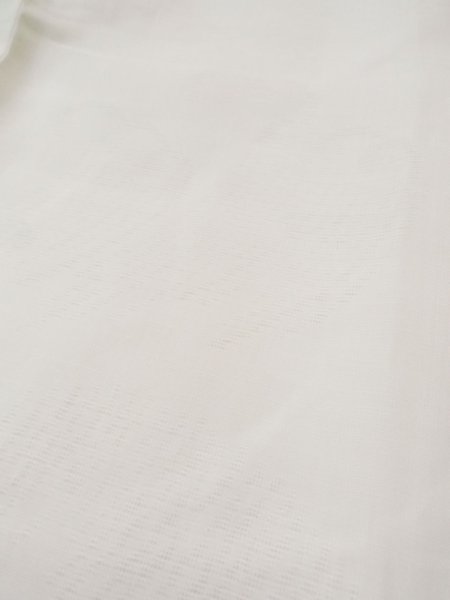 Photo9: L0406Q Used Japanese women  white JUBAN undergarment / Linen.    (Grade C) (9)
