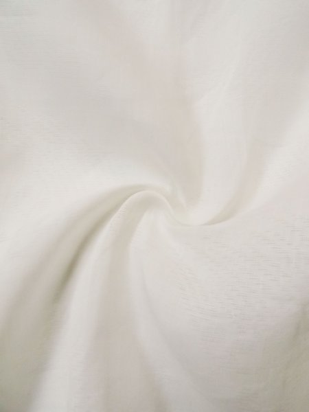 Photo11: L0406Q Used Japanese women  white JUBAN undergarment / Linen.    (Grade C) (11)