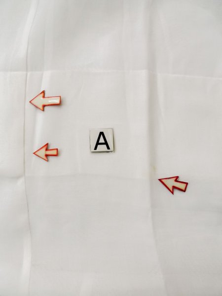 Photo14: L0406Q Used Japanese women  white JUBAN undergarment / Linen.    (Grade C) (14)