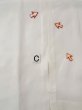 Photo16: L0406Q Used Japanese women  white JUBAN undergarment / Linen.    (Grade C) (16)