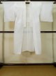 Photo1: L0406S Used Japanese women  white JUBAN undergarment / Synthetic.    (Grade D) (1)