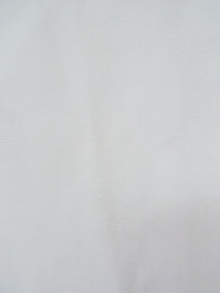 Photo7: L0406S Used Japanese women  white JUBAN undergarment / Synthetic.    (Grade D) (7)