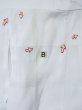 Photo13: L0406S Used Japanese women  white JUBAN undergarment / Synthetic.    (Grade D) (13)