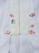 Photo17: L0406S Used Japanese women  white JUBAN undergarment / Synthetic.    (Grade D) (17)