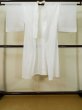 Photo1: L0406T Used Japanese women  Off White JUBAN undergarment / Cotton/hemp  Sleeve is synthetic.  (Grade C) (1)