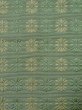 Photo5: L0407G Vintage Japanese Kimono Grayish  Yellowish Green HANHABA OBI half width sash Chrysanthemum Silk. (5)
