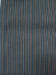 Photo4: L0407Q Vintage Japanese Kimono Dark  Teal HANHABA OBI half width sash Stripes Cotton. (4)