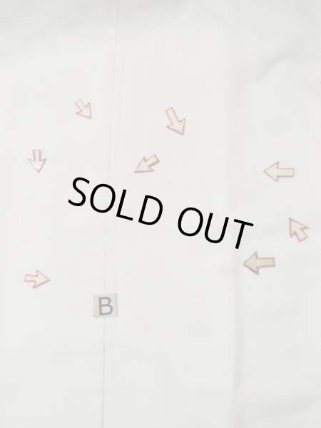 Photo12: L0413G Used Japanese women  Off White JUBAN undergarment / Synthetic.    (Grade D) (12)