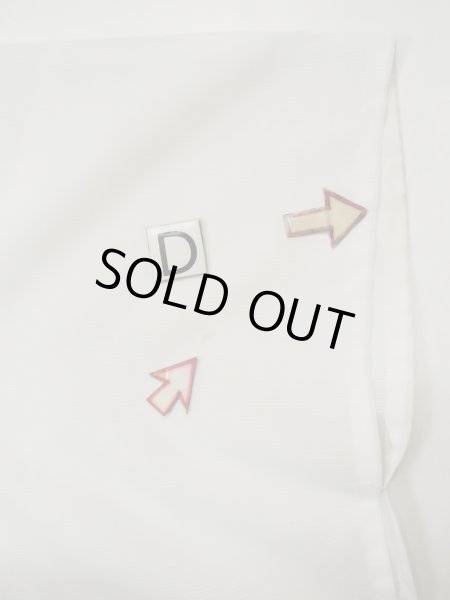 Photo14: L0413G Used Japanese women  Off White JUBAN undergarment / Synthetic.    (Grade D) (14)