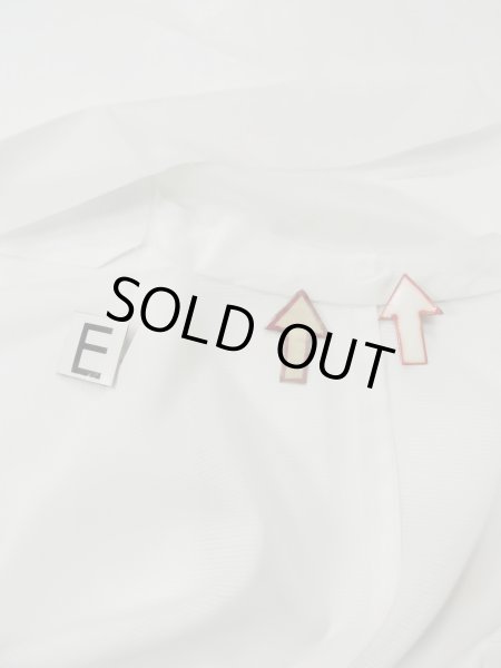 Photo15: L0413G Used Japanese women  Off White JUBAN undergarment / Synthetic.    (Grade D) (15)