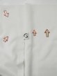 Photo17: L0413G Used Japanese women  Off White JUBAN undergarment / Synthetic.    (Grade D) (17)