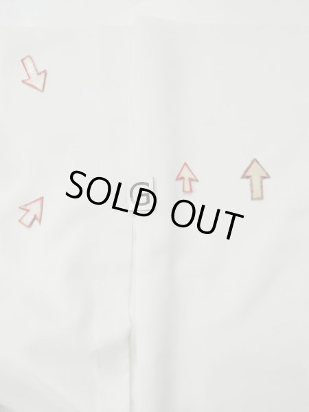 Photo17: L0413G Used Japanese women  Off White JUBAN undergarment / Synthetic.    (Grade D) (17)