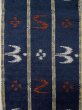 Photo3: L0414A Vintage Japanese Kimono Dark  Blue HANHABA OBI half width sash Bird Cotton. (3)