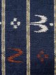 Photo4: L0414A Vintage Japanese Kimono Dark  Blue HANHABA OBI half width sash Bird Cotton. (4)