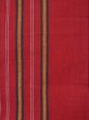 Photo2: L0414E Vintage Japanese Kimono   Red HANHABA OBI half width sash Stripes Cotton. (2)