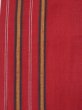 Photo3: L0414E Vintage Japanese Kimono   Red HANHABA OBI half width sash Stripes Cotton. (3)