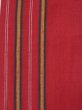 Photo3: L0414E Vintage Japanese Kimono   Red HANHABA OBI half width sash Stripes Cotton. (3)