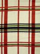 Photo5: L0414K Vintage Japanese Kimono   Off White HANHABA OBI half width sash Plaid Checks Cotton. (5)