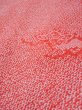 Photo8: L0420B Used Japanese women  Red HAORI short jacket / Synthetic. Flower,   (Grade B) (8)