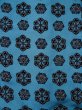 Photo4: L0420C Used Japanese womenPale Grayish Blue HAORI short jacket / Silk. Abstract pattern   (Grade B) (4)