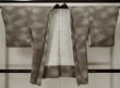 Photo1: L0420F Used Japanese womenBrownish  Olive HAORI short jacket / Silk. Gradation   (Grade B) (1)