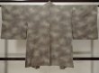Photo2: L0420F Used Japanese womenBrownish  Olive HAORI short jacket / Silk. Gradation   (Grade B) (2)