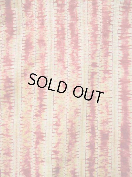 Photo3: Mint L0420K Used Japanese womenPale Light Yellow HAORI short jacket / Silk. Abstract pattern   (Grade A) (3)