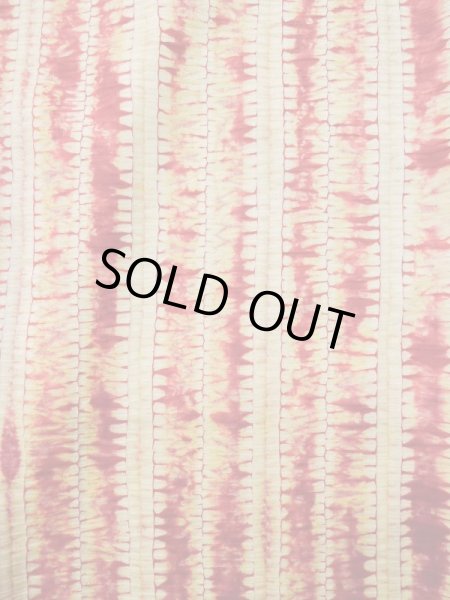 Photo4: Mint L0420K Used Japanese womenPale Light Yellow HAORI short jacket / Silk. Abstract pattern   (Grade A) (4)