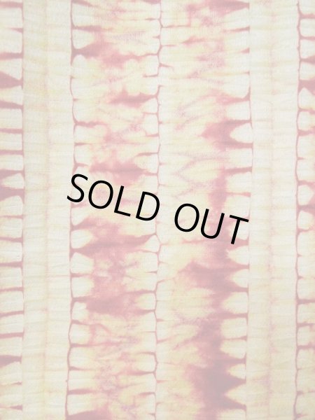 Photo6: Mint L0420K Used Japanese womenPale Light Yellow HAORI short jacket / Silk. Abstract pattern   (Grade A) (6)