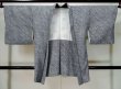 Photo1: Mint L0420O Used Japanese women  Black HAORI short jacket / Silk. Dapple pattern   (Grade A) (1)