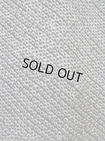 Photo5: Mint L0420O Used Japanese women  Black HAORI short jacket / Silk. Dapple pattern   (Grade A) (5)