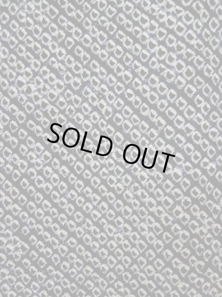 Photo7: Mint L0420O Used Japanese women  Black HAORI short jacket / Silk. Dapple pattern   (Grade A) (7)