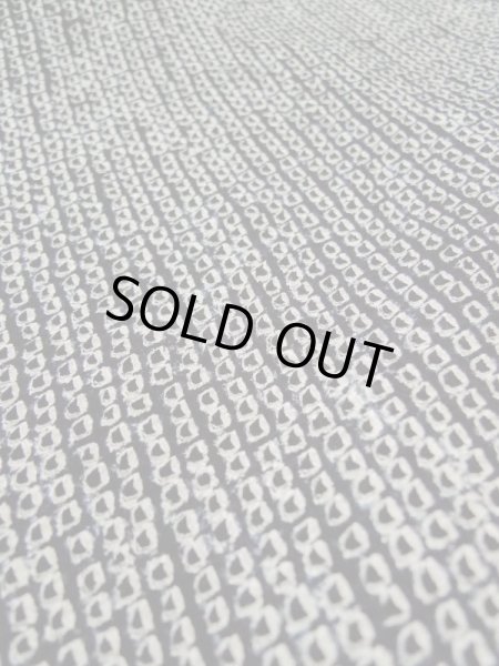 Photo9: Mint L0420O Used Japanese women  Black HAORI short jacket / Silk. Dapple pattern   (Grade A) (9)