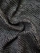 Photo11: Mint L0420O Used Japanese women  Black HAORI short jacket / Silk. Dapple pattern   (Grade A) (11)
