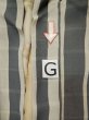 Photo19: L0420S Used Japanese womenDark Bluish Gray HAORI short jacket / Silk. Plaid Checks   (Grade C) (19)