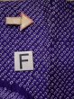 Photo20: L0420T Used Japanese womenVivid  Purple HAORI short jacket / Silk. Flower,   (Grade B) (20)