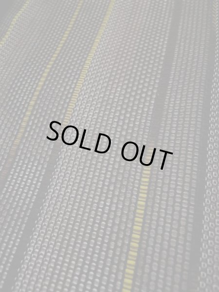 Photo9: L0421I Used Japanese womenDark  Brown DOCHUGI outer coat / Synthetic. Gradation,   (Grade A) (9)