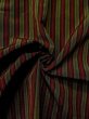 Photo9: L0421L Used Japanese womenLight Grayish Olive DOCHUGI outer coat / Mixed. Stripes Material: mix of synthetic and wool  (Grade D) (9)