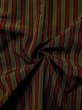 Photo10: L0421L Used Japanese womenLight Grayish Olive DOCHUGI outer coat / Mixed. Stripes Material: mix of synthetic and wool  (Grade D) (10)