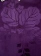 Photo4: L0421S Used Japanese womenVivid  Purple MICHIYUKI outer coat / Silk. KIRI paulownia rare design  (Grade B) (4)
