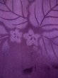 Photo12: L0421S Used Japanese womenVivid  Purple MICHIYUKI outer coat / Silk. KIRI paulownia rare design  (Grade B) (12)